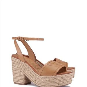 New Tory Burch Fleming 100mm Espadrille Sandal Napa Leather in size 9.5 US!